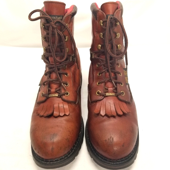 Northlake Other - Northlake Mens Size 12 Brown Leather Boots Lace Up Kiltie Lacer Chunky Tread